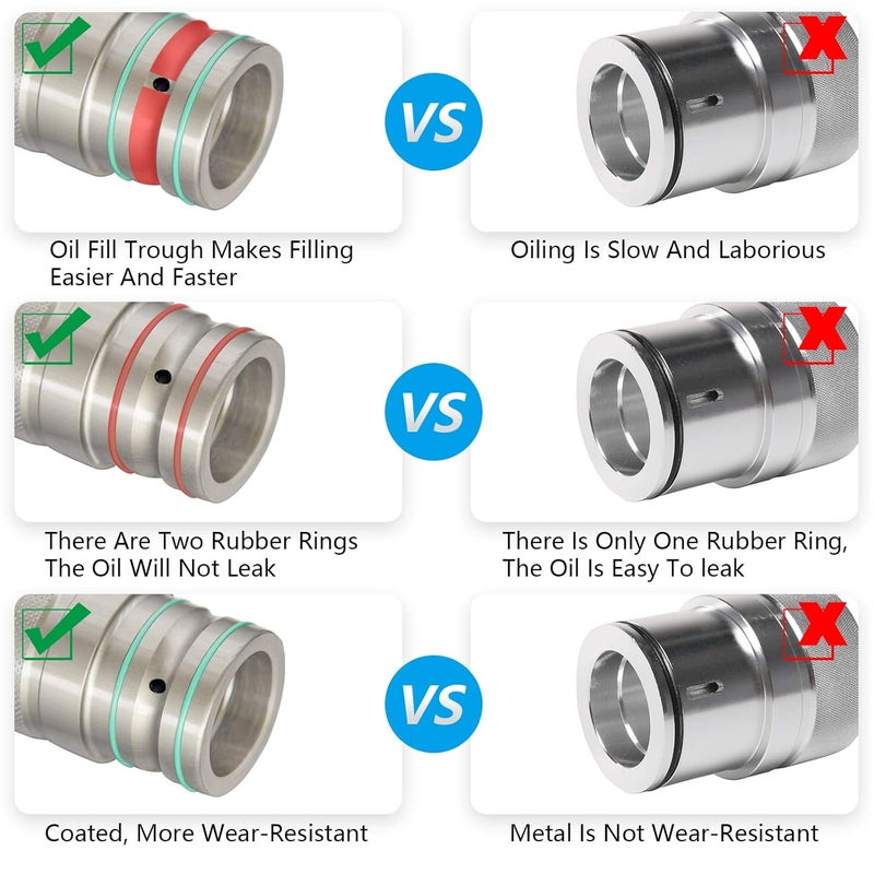 SHEJISI 44MM*40MM*39MM UTV Wheel Bearing Greaser,Wear-Resistant Coating, Groove Design Makes it Easier to Inject Grease，for Polaris Ranger RZR XP 1000 Scrambler Sprotsman (40MM) - Image 3